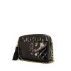 Chanel Camera handbag in black patent quilted leather - 00pp thumbnail