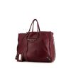 Balenciaga Papier A5 shopping bag in red leather - 00pp thumbnail