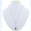 Tiffany & Co necklace in white gold and rubellite - 360 thumbnail