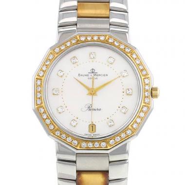 Reloj Baume 
Mercier Riviera de acero y oro chapado Ref :  5131.3 Circa  1990