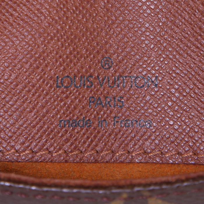 Sac bandoulière Louis Vuitton Musette en toile monogram marron - Detail D3
