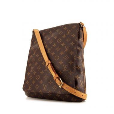 Borsa a tracolla Louis Vuitton Musette in tela monogram marrone