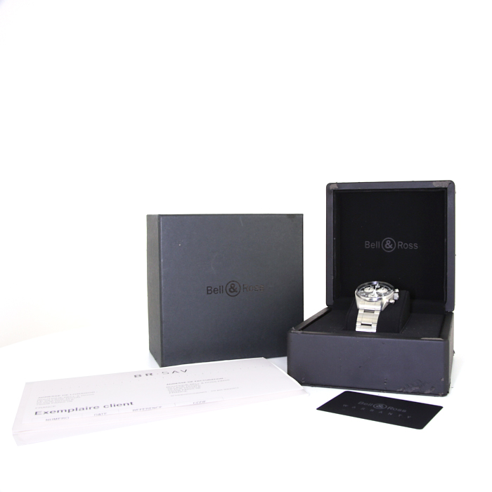 Bell 
Ross watch in stainless steel Ref:  120 Circa  2013