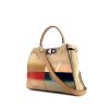 Fendi  Peekaboo medium model  handbag  in beige suede - 00pp thumbnail