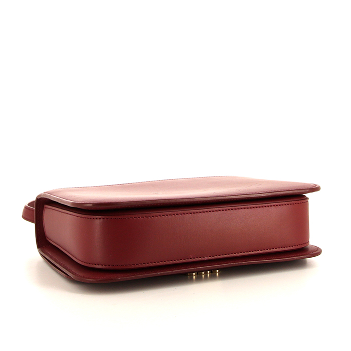 Borsa Loewe Goya in pelle bordeaux - Detail D5