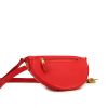 Bolsito-cinturón Balenciaga Souvenir en cuero acolchado rojo - Detail D4 thumbnail
