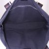 Shopping bag Hermes Toto Bag - Shop Bag in tela e pelle nera marrone e beige - Detail D2 thumbnail