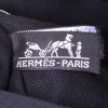 Shopping bag Hermes Toto Bag - Shop Bag in tela e pelle nera marrone e beige - Detail D3 thumbnail