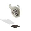 Roger Capron, "Bull" ash tray or sculpture, mounted on a base, stanniferous earthenware, from the 1955/65's - 00pp thumbnail
