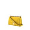 Dior Diorama handbag in yellow leather - 00pp thumbnail