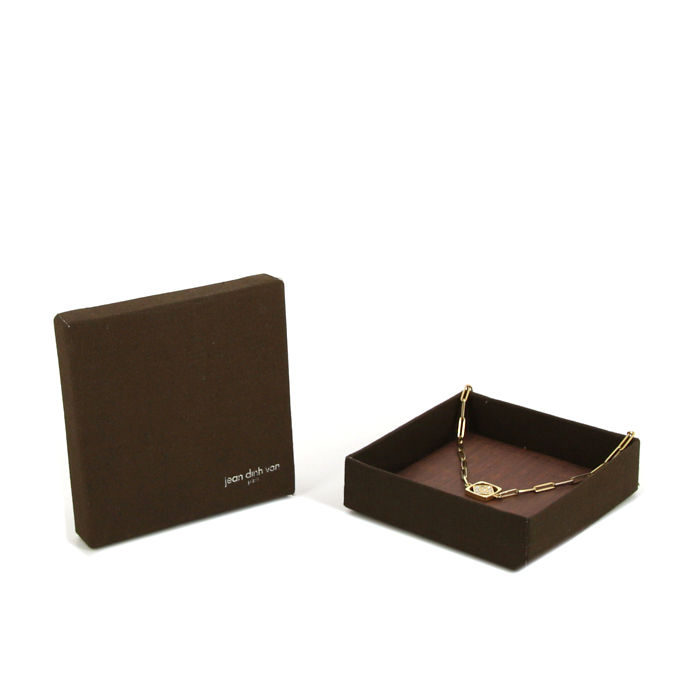 Dinh Van Impressions necklace in yellow gold and diamonds - Detail D2