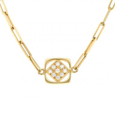 Dinh Van Impressions necklace in yellow gold and diamonds