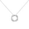 Poiray Tresse small model necklace in white gold and diamonds - 00pp thumbnail
