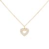 Poiray Coeur Secret mini pendant in pink gold and diamonds - 00pp thumbnail