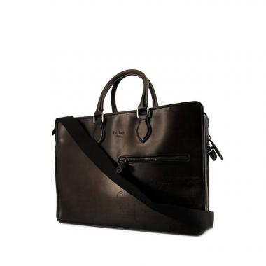 Porte-documents Berluti Deux jours en cuir marron