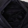 Prada Nylon Messenger shoulder bag in black canvas and orange leather - Detail D2 thumbnail