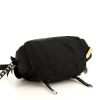 Prada Nylon Messenger shoulder bag in black canvas and orange leather - Detail D4 thumbnail
