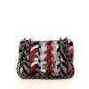 Bolso de mano Chanel Timeless en lentejuelas rojas, azules, plateadas y negras - 360 thumbnail
