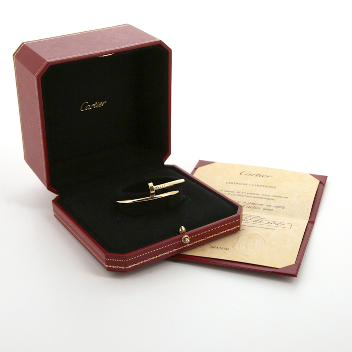 Rigid Cartier Juste un clou bracelet in yellow gold, size 15 - Detail D2