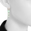 Pomellato Capri pendants earrings in pink gold,  chrysoprase and rock crystal - Detail D1 thumbnail