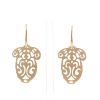 Paire de pendants d'oreilles Pomellato Ming moyen modèle en or rose - 360 thumbnail