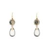 Pomellato Narciso pendants earrings in pink gold and smoked quartz - 00pp thumbnail