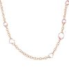 Pomellato Capri necklace in pink gold,  rock crystal and quartz - 00pp thumbnail