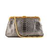 Chanel Vintage handbag in silver python - 360 thumbnail