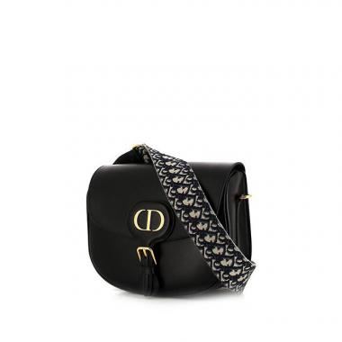 Borsa a tracolla Dior Bobby in pelle nera