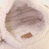 Bolso de mano Dior Saddle en piel volteada marrón y piel con lana blanca - Detail D2 thumbnail