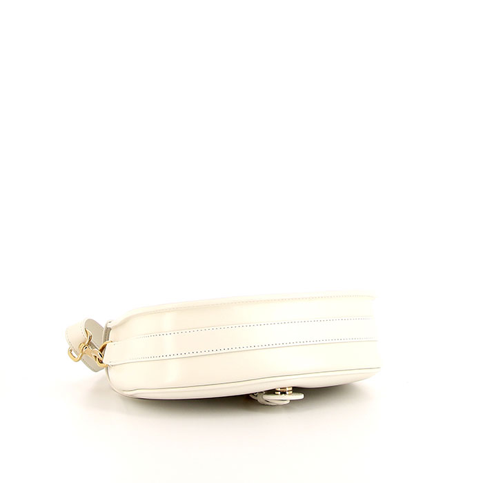 Dior Bobby shoulder bag in white leather - Detail D4
