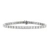 Tennis bracelet in platinium and diamonds (about 4 carats) - 00pp thumbnail