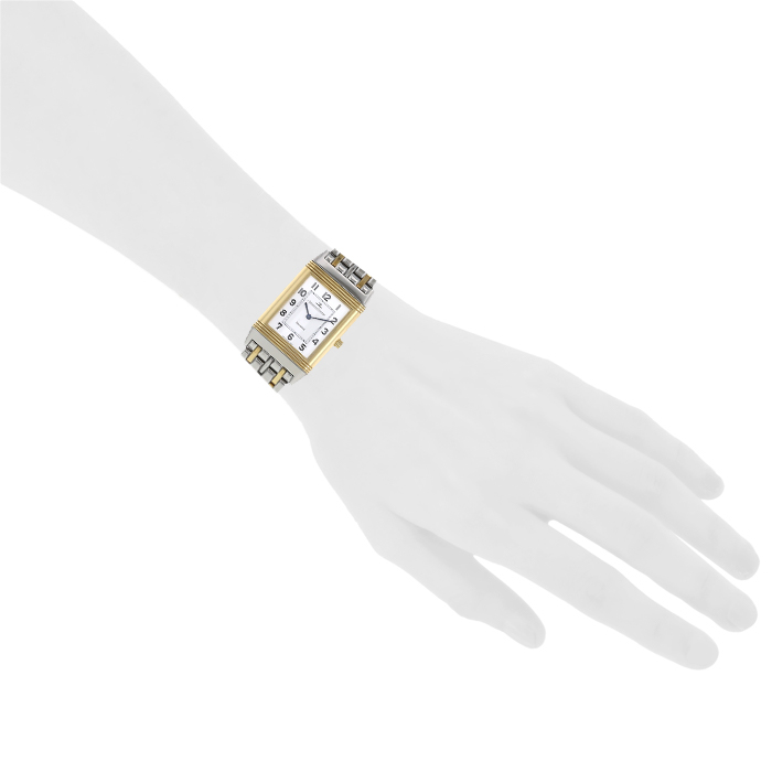 Montre Jaeger-LeCoultre Reverso-Classic en or et acier Ref :  250.5.86 Vers  1990 - Detail D2