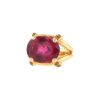 Vintage ring in yellow gold,  tourmaline and garnets - 00pp thumbnail