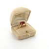 Vintage ring in yellow gold,  tourmaline and garnets - Detail D2 thumbnail