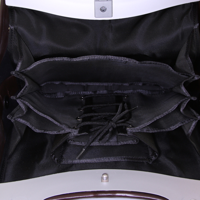 Sac bandoulière Chanel Editions Limitées en cuir marron - Detail D2