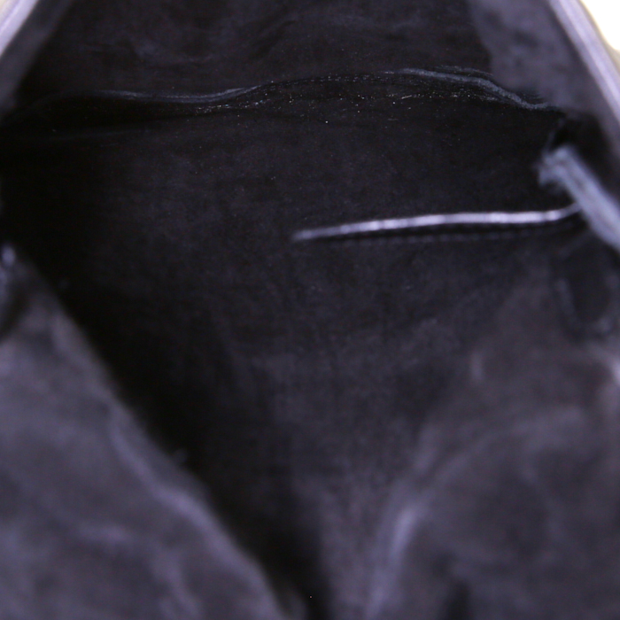 Saint Laurent Anita shoulder bag in black leather - Detail D2