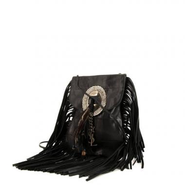 Borsa a tracolla Saint Laurent Anita in pelle nera
