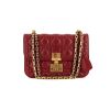 Dior Dioraddict handbag in burgundy leather cannage - 360 thumbnail
