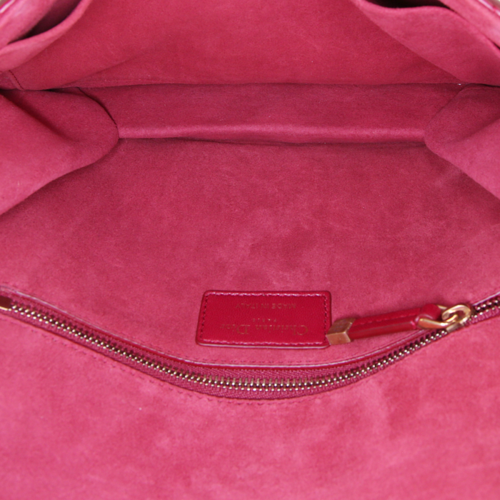 Dior Dioraddict handbag in burgundy leather cannage - Detail D3