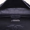 Chanel Timeless Classic bag worn on the shoulder or carried in the hand in black and white patent leather - Detail D3 thumbnail