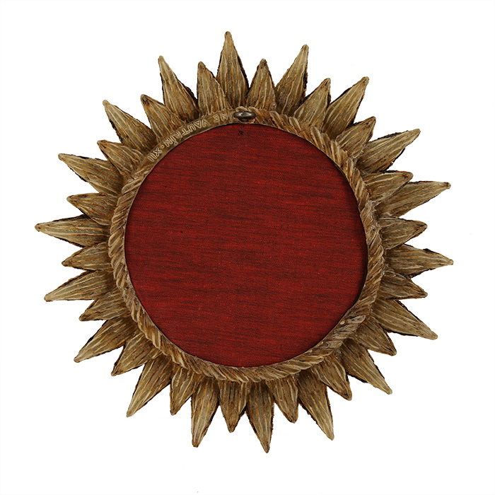 Line Vautrin, "Soleil à pointes" (sun with spikes) convex mirror, model n°2, in talosel and mirrors, signed, around 1955 - Detail D4