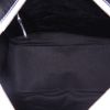 Sac cabas Balenciaga Bazar shopper petit modèle en cuir bleu blanc et noir - Detail D3 thumbnail