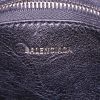Balenciaga Bazar shopper small model shopping bag in blue, white and black leather - Detail D4 thumbnail