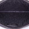 Chanel Pochette pouch in patent quilted leather and black leather - Detail D2 thumbnail