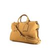 Burberry shopping bag in beige leather - 00pp thumbnail