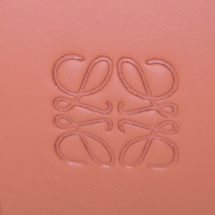 Loewe Balloon handbag in brown leather and raphia - Detail D3