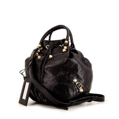 Bolso de mano Balenciaga Giant 12 en cuero negro