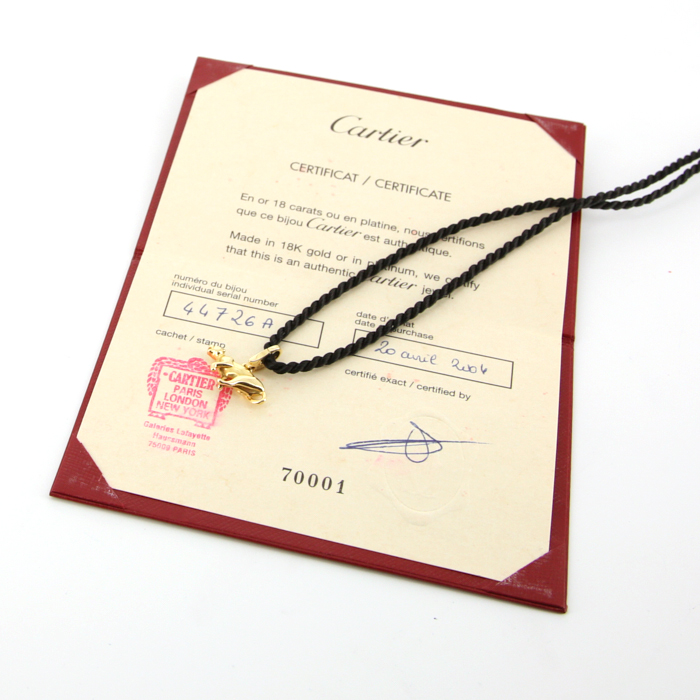 Cartier Panthère pendant in yellow gold - Detail D2