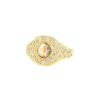 De Beers Aurora ring in yellow gold, brown rough diamond and diamonds - 00pp thumbnail